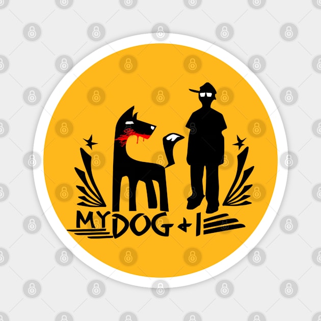 My dog & I Magnet by Shtakorz